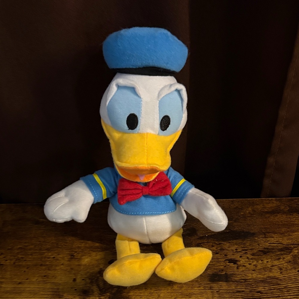 Disney Plushie Donald Duck Toy with Blue and Yellow